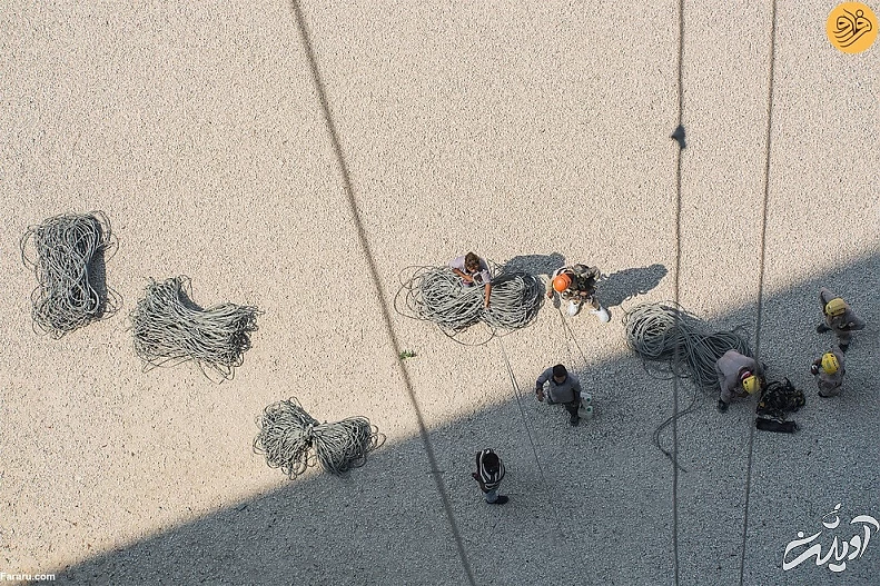 (تصاویر) «مردان عنکبوتی» شیشه پاککن آسمان خراشهای قطر